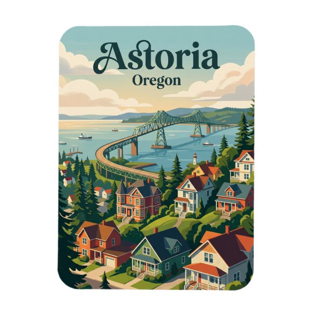 Astoria, Oregon Magnet (Vertikal)