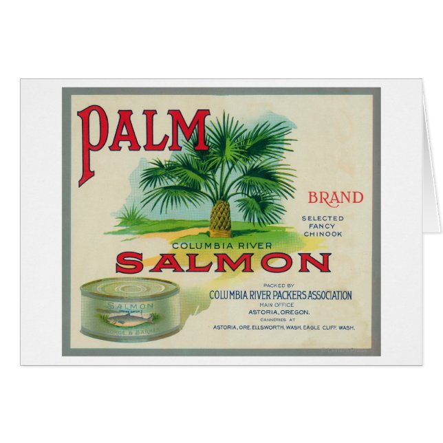 Astoria, Oregon - Palmlachs-Case-Label (Vorderseite (Horizontal))