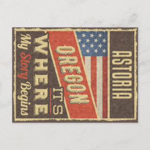 Astoria Oregon Postkarte