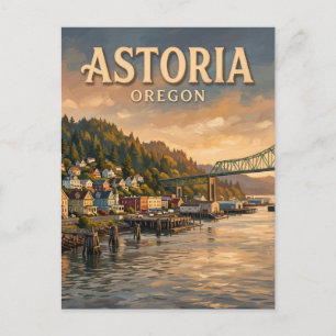 Astoria Oregon Postkarte