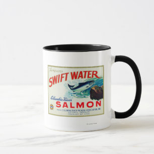 Astoria, Oregon - Thompsons schnelle Wasser-Lachse Tasse