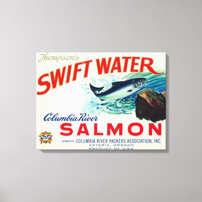Astoria, Oregon - Thompsons Swift Water Lmon Leinwanddruck (Vorderseite)
