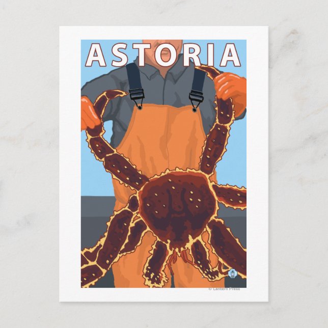 Astoria, OregonKing Crab Postkarte (Vorderseite)