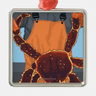 Astoria, OregonKing Krabbe Silbernes Ornament