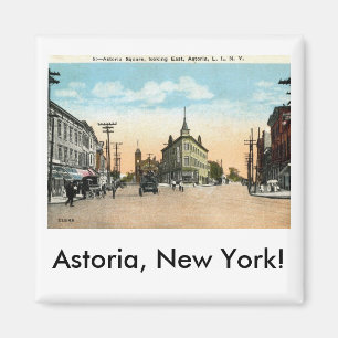 Astoria Square, Astoria, Queens, New York Vintag Magnet