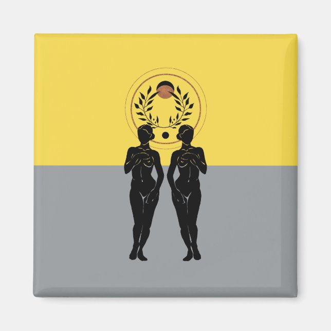 Astra Feminine Moderne Kunst Magnet (Vorne)