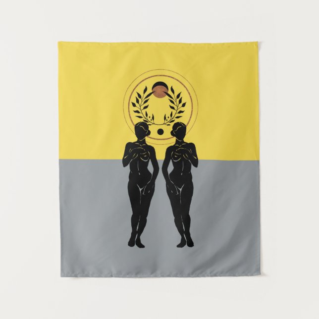 Astra Feminine Moderne Kunst Wandteppich (Vorderseite)