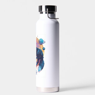 Astral Akita � Kosmisches Weltraum-Hund Trinkflasche
