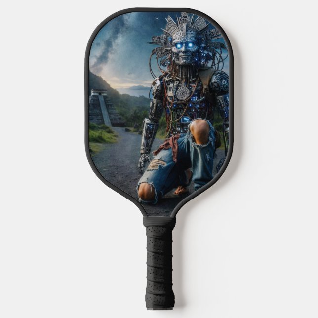 Astral Blue Jeans Warrior Pickleball Schläger (Vorderseite)
