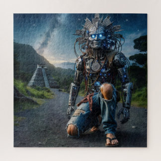Astral Blue Jeans Warrior Puzzle