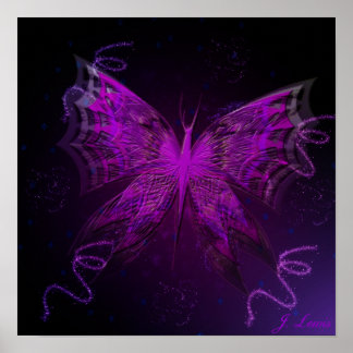 Astral Butterfly Poster