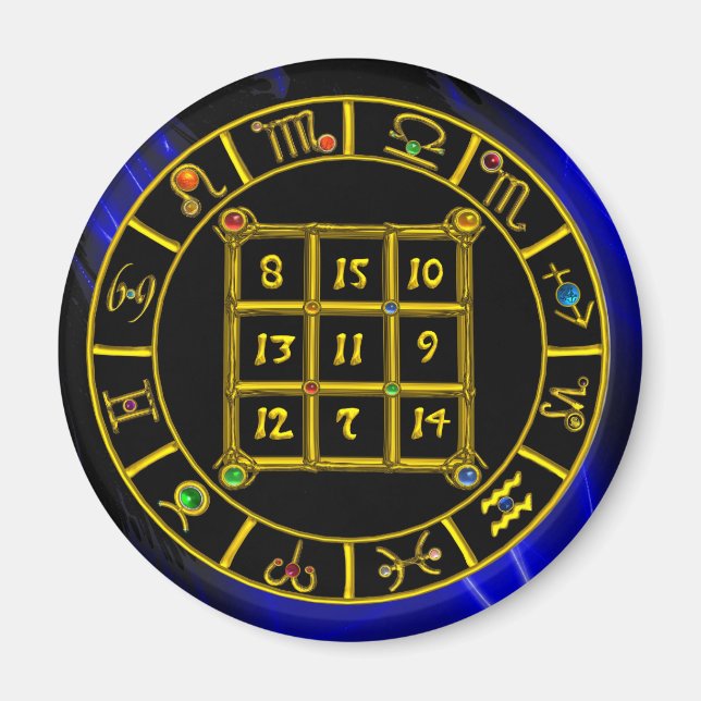 ASTRAL CODE,MAGIC SQUARE 33 Zodiac Astrology Chart Magnet (Vorne)