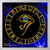 ASTRAL HORUS EYE / BLAUE TALISMAN Zodiac Chart