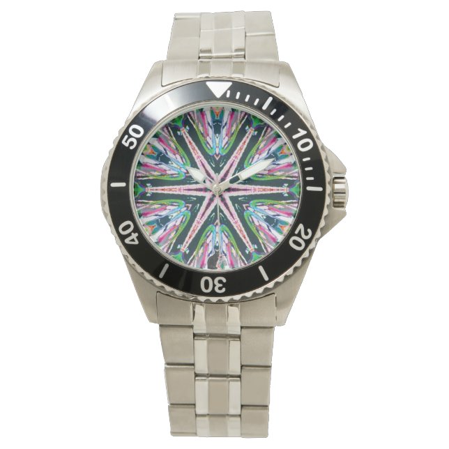 Astral Kaleidoskop Armbanduhr (Vorderseite)