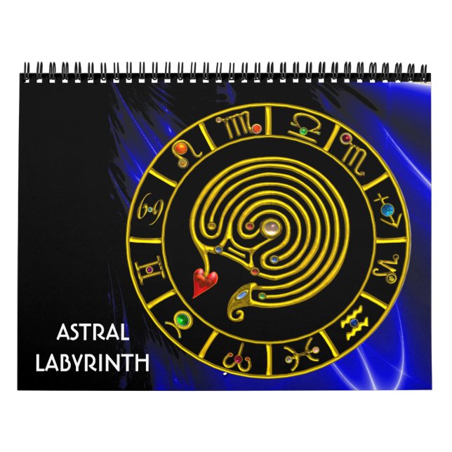 ASTRAL LABYRINTH GOLD ZODIAC CHART Astrologie Kalender (Titelbild)
