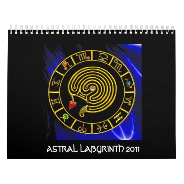 ASTRAL LABYRINTH GOLD ZODIAC CHART Astrologie Kalender (Titelbild)