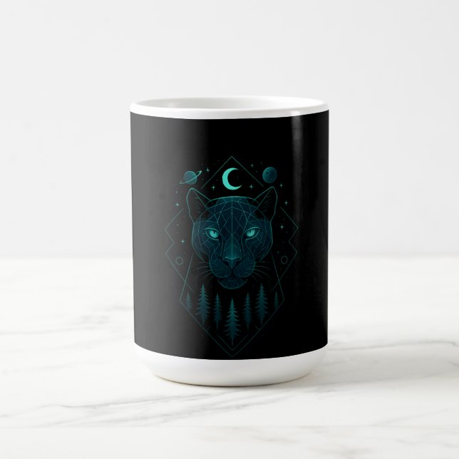 Astral Panther - Kosmischer Dunkler Jäger Kaffeetasse (Mittel)