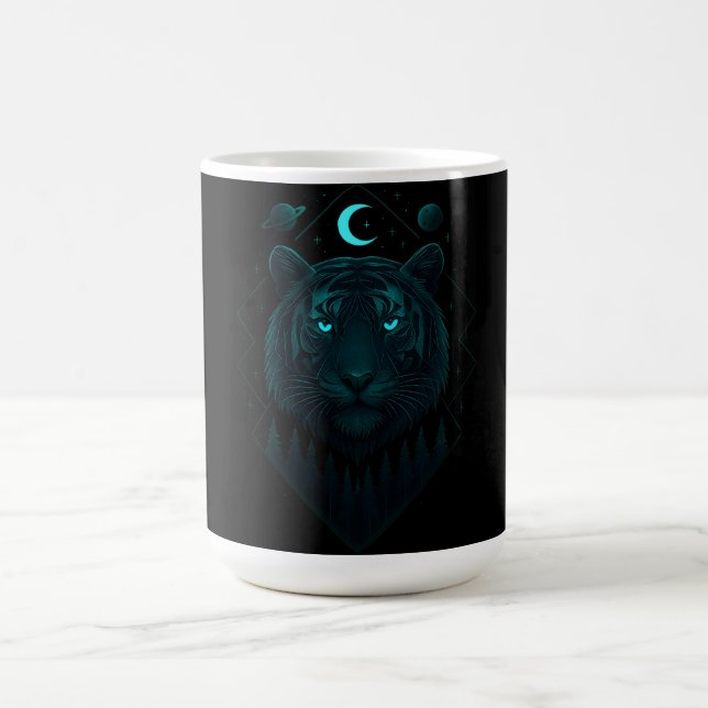 Astral Tiger - Cosmic Blaze Predator Kaffeetasse (Mittel)
