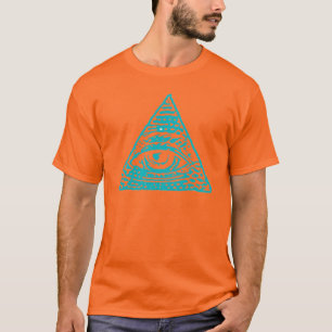 Astralböser Blick Illuminati Pyramide-Symbol T-Shirt