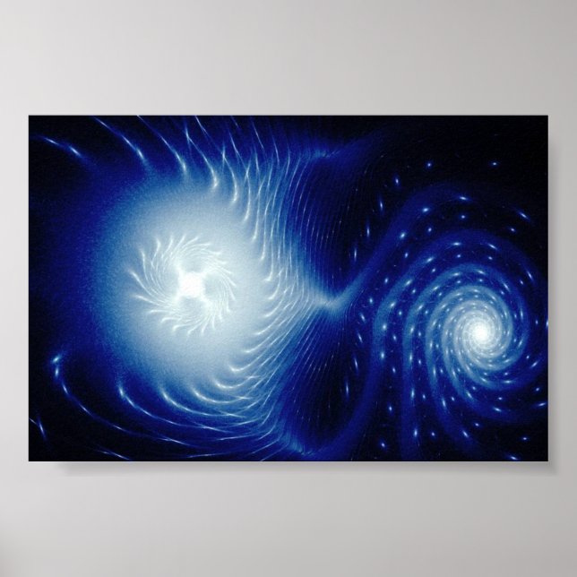 astrale Lichtformen - der kosmische Fluss Poster (Vorne)