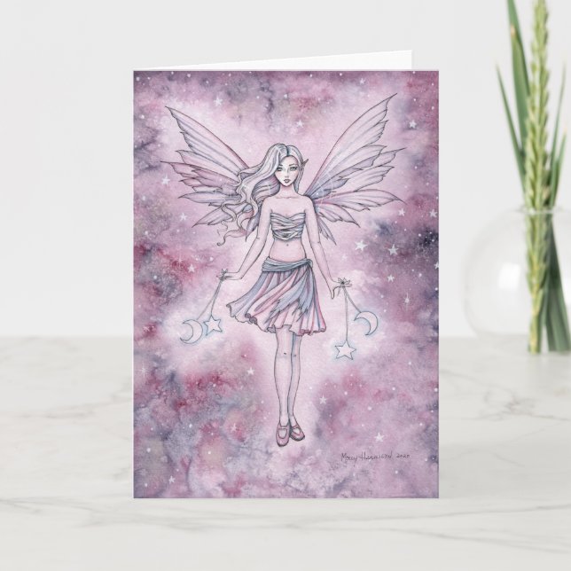 Astralina Fairy Illustration von Molly Harrison Karte (Vorderseite)