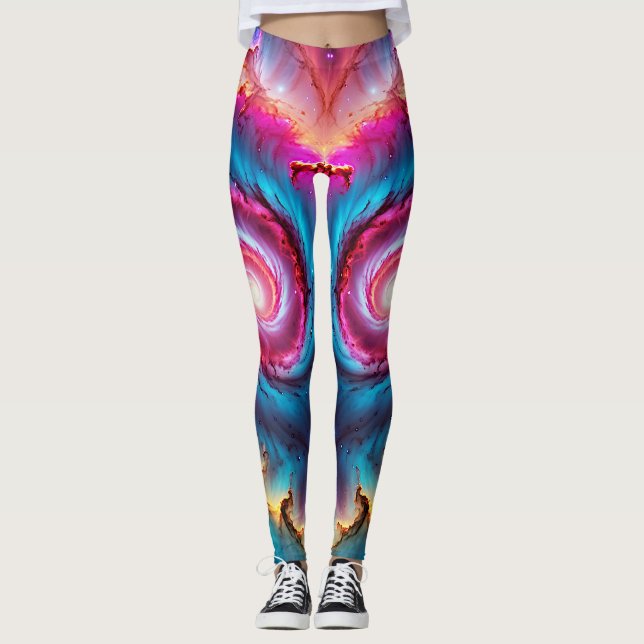"Astralis" - Nebula und Galaxien Leggings (Vorderseite)