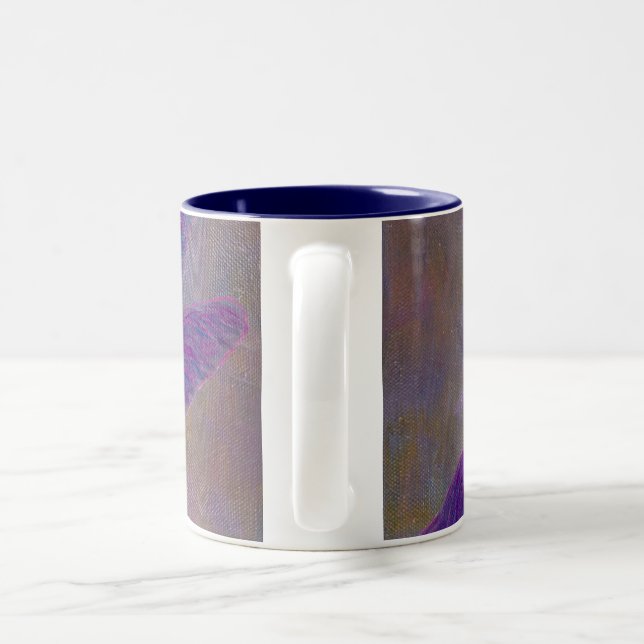 Astralnachglut-Libelle Zweifarbige Tasse (Henkel)