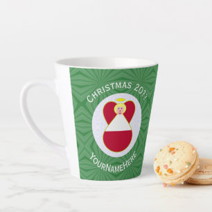 Astrian Flag Christmas Angel Personalize Milchtasse