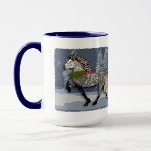 Astrid das Isländische Pferd für die Feiertage Tasse