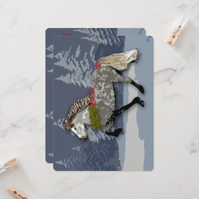 Astrid for the Holidays Schönes Islandpferd (Vorderseite/Rückseite Beispiel)