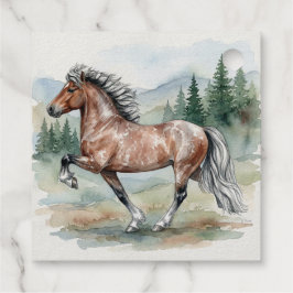 Astrid Tolting Icelandic Horse watercolor Geschenkanhänger