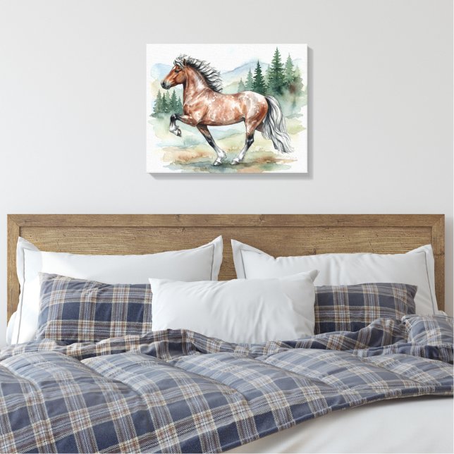 Astrid Tolting Icelandic watercolor Leinwanddruck (Insitu (Schlafzimmer))