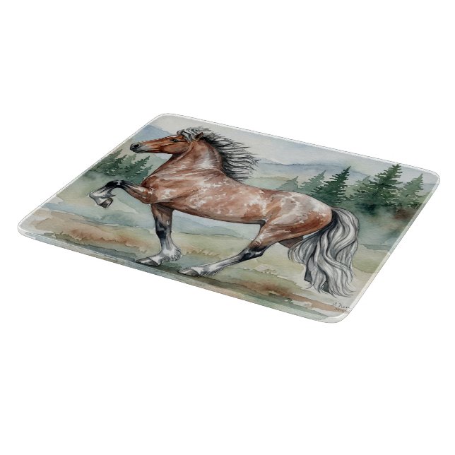 Astrid Tolting Icelandic watercolor Schneidebrett (Ecke)