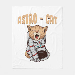 Astro Cat Fleecedecke
