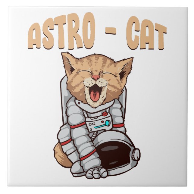 Astro Cat Fliese (Vorderseite)
