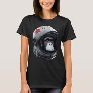 Astro Chimp Astronaut Raumfähre Galaxy Helmet Affe T-Shirt