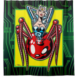Astro Creeps™: Madam Mechanism™ Duschvorhang