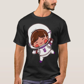 Astro Jin der Astronaut schweben im Weltraummuster T-Shirt
