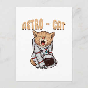 Astro-Katze Postkarte