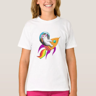 Astro-Kitty-Shirt - Space Cat Unicorn Tee