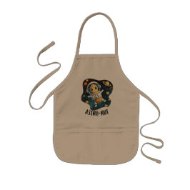 Astro-Nut Erdnuss, Astronauten-Wortspiel | Kinderschürze