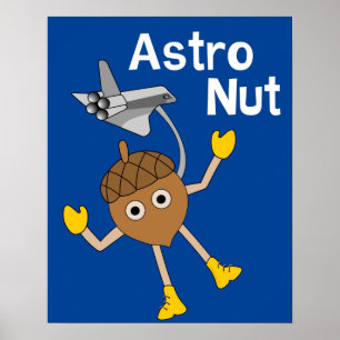 Astro Nut Poster