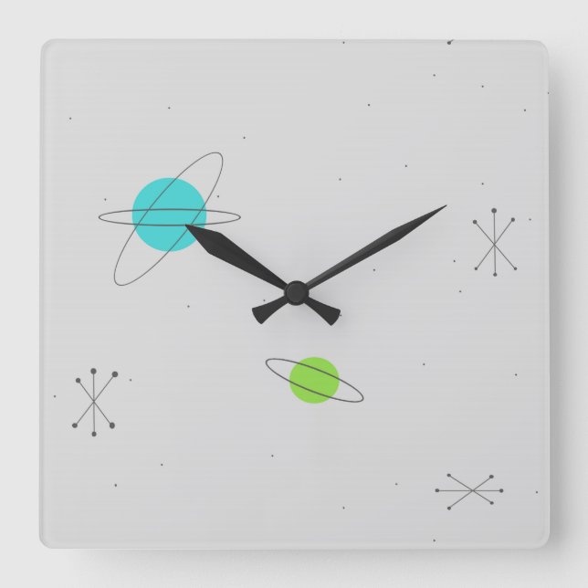 Astro-Uhr Quadratische Wanduhr (Vorderseite)