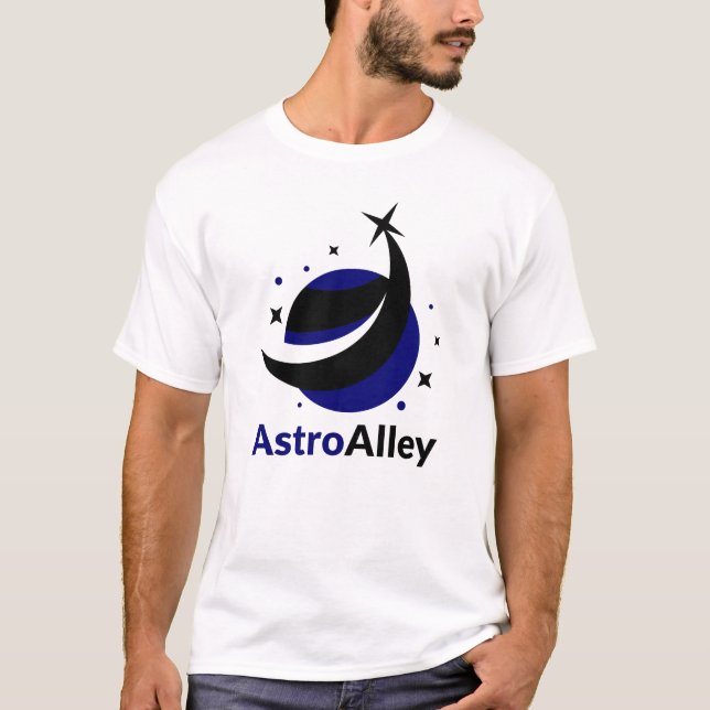 AstroAlley Logo-T - Shirt - Wo Planeten Print tref (Vorderseite)