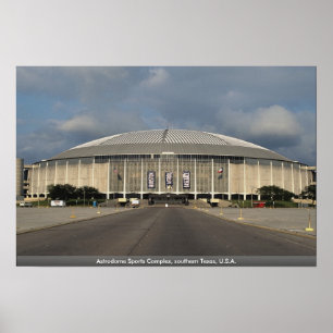 Astrodome Sportkomplex, Südtexas, USA Poster