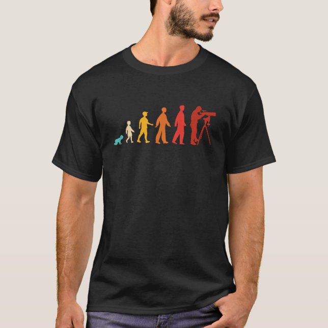 Astrofotografie Evolution Astro Planet Plantes Fa T-Shirt (Vorderseite)