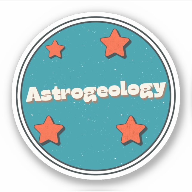 Astrogeologie Aufkleber (Vorderseite)
