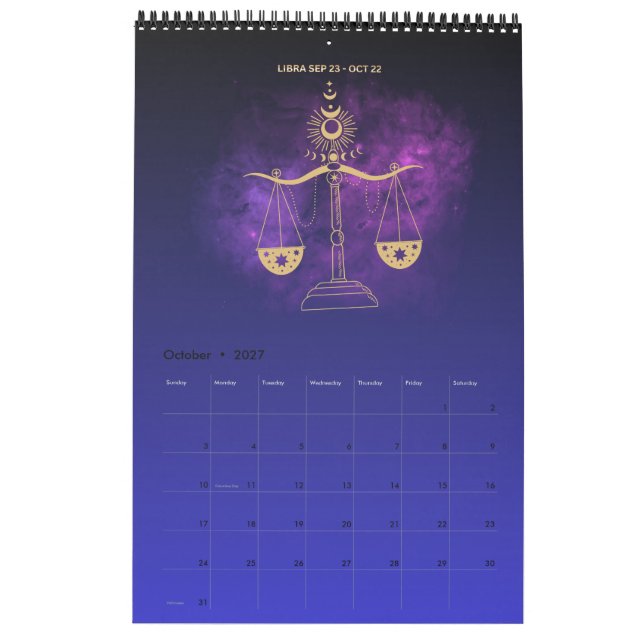 Astrologie 2026 Wandkalender (Okt 2027)