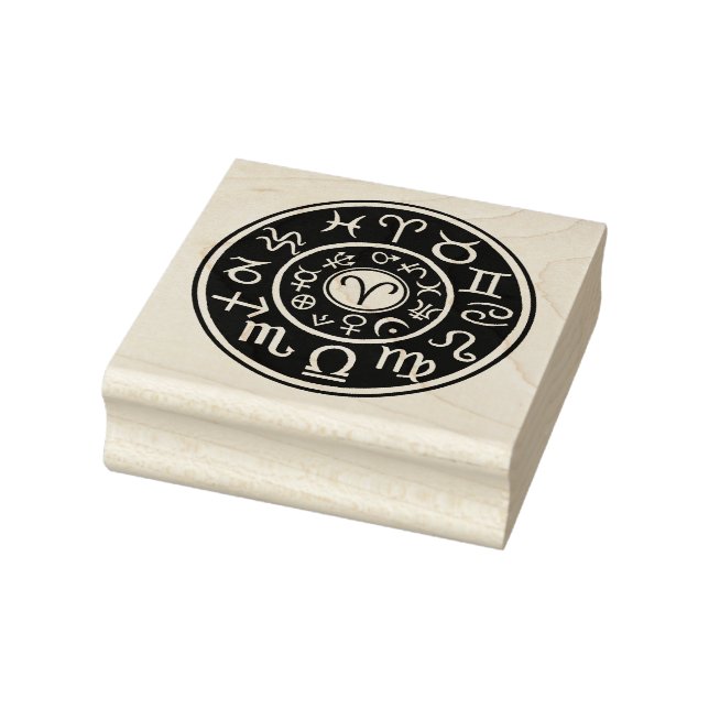 Astrologie Aries Ram Zodiac Design Gummi Briefmark Gummistempel (Stempel)