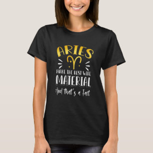Astrologie Aries Zodiac Ehefrau Material Frauen Mä T-Shirt